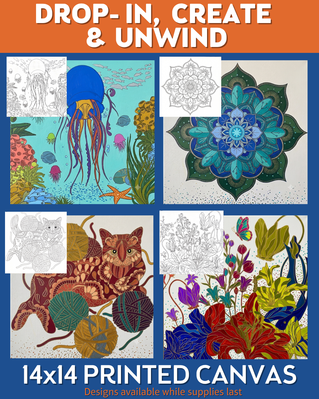 Drop In, Create & Unwind (self guided)
